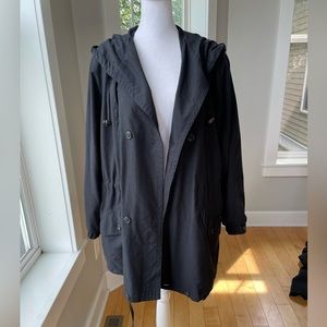 London Fog Black Trench Coat